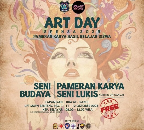 Art Day: Pameran Karya Hasil Belajar Siswa pada UPT SMPN Benteng No. 1 Kepulauan Selayar
